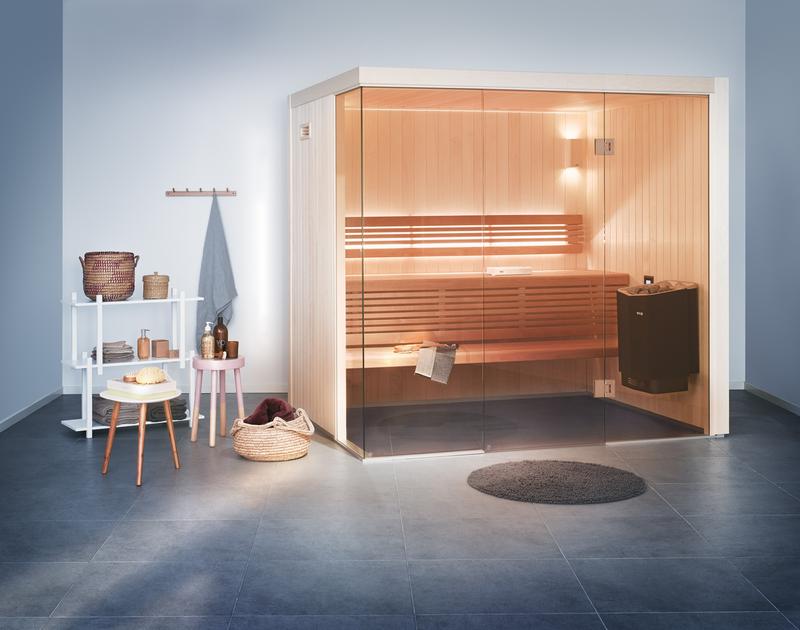 Luxury sauna interior